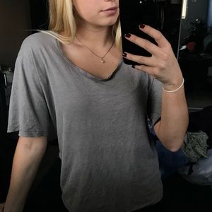 Grey loose tee